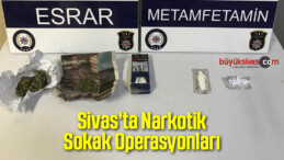 Sivas’ta Narkotik Sokak Operasyonları