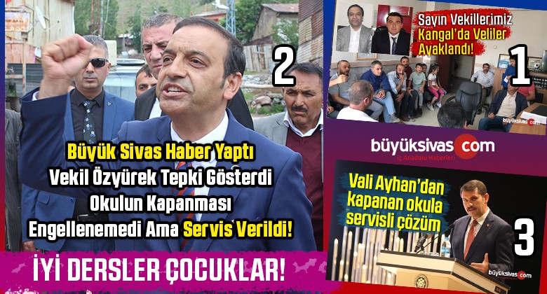 MHP Sivas Milletvekili Özyürek Kapanan Okula Tepki Gösterdi