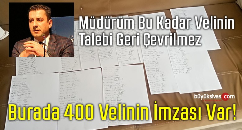 400 Veli imza Topladı! Milli Eğitim ve Yetkililere Seslendi!