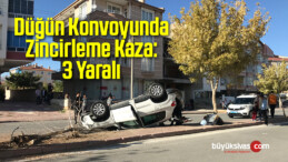 Düğün Konvoyunda Zincirleme Kaza: 3 Yaralı