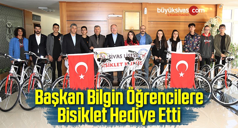 Başkan Bilgin Öğrencilere Bisiklet Hediye Etti