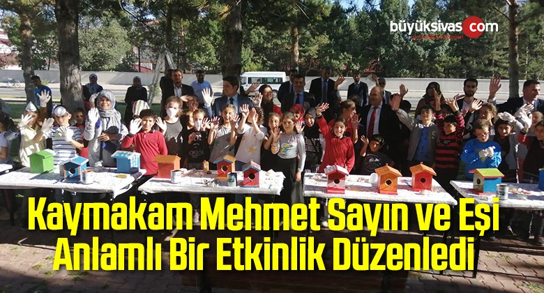 Kaymakam Mehmet Sayın ve Eşi Anlamlı Bir Etkinlik Düzenledi