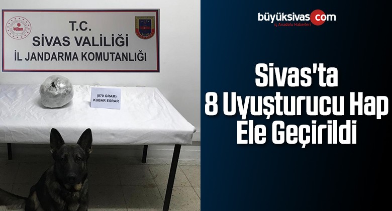 Sivas’ta 8 Uyuşturucu Hap Ele Geçirildi