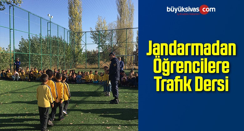 Jandarmadan Öğrencilere Trafik Dersi