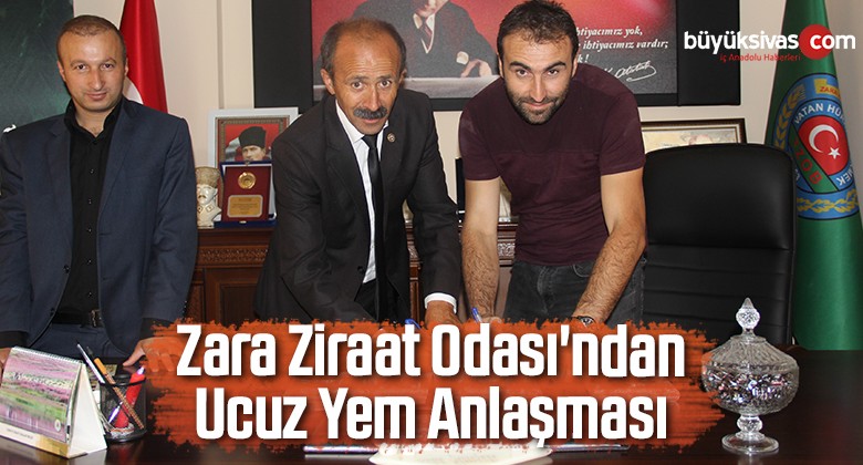 Zara Ziraat Odası’ndan Ucuz Yem Anlaşması