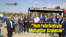 “Yem Fabrikasıyla Maliyetler Azalacak”