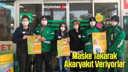 Maske Takarak Akaryakıt Veriyorlar