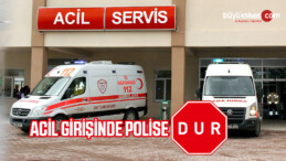 Cumhuriyet Üniversitesi Acil Girişi Önünde Polis Dur Dendi