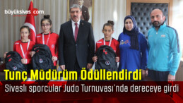 Erdoğan Tunç başarılı sporcuları ödüllendirdi!