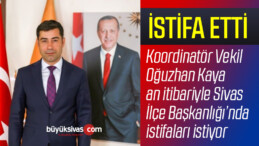 AK Parti Sivas Merkez İlçe Başkanı Tarık Eminoğlu istifa Etti