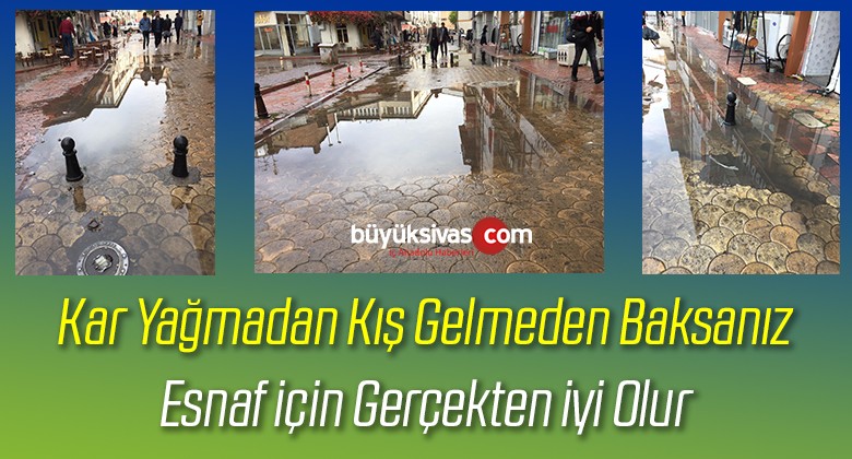 Bankalar Caddesi Esnafları Mağdur! Yağmur Yağıyor Cumburlop Oluyor