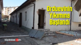 Orduevinin Yıkımına Başlandı