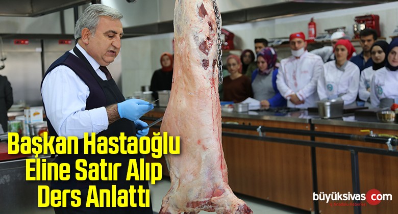 Başkan Eline Satır Alıp Ders Anlattı