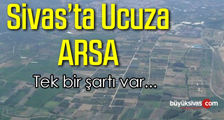 Sivas’ta Ucuza Arsa! Tek Bir Şartı Bulunuyor 81 ilde Var