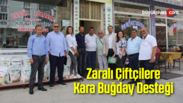 Zaralı Çiftçilere Kara Buğday Desteği