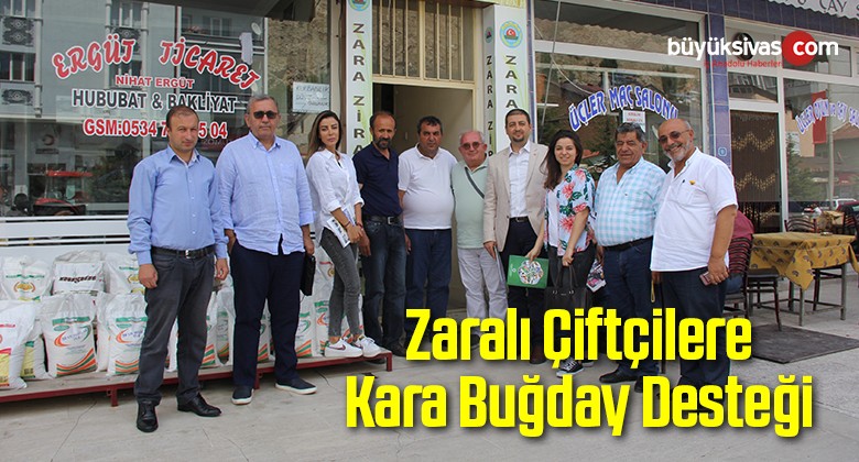 Zaralı Çiftçilere Kara Buğday Desteği