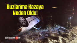 Buzlanma Kazaya Neden Oldu: 1 Yaralı