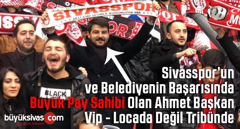 Sivasspor’un En Büyük Destekçilerinden Başkan Ahmet Duman Stadyumda