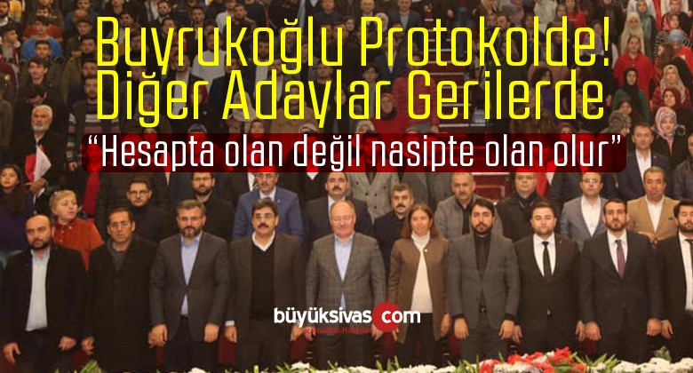 AK Parti Sivas İl Başkanı Aksu’nun İlçe Başkan Adayı Buyrukoğlu Protokolde