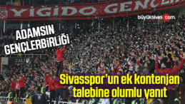 Sivasspor’un Ek Kontenjan Talebine Olumlu Yanıt