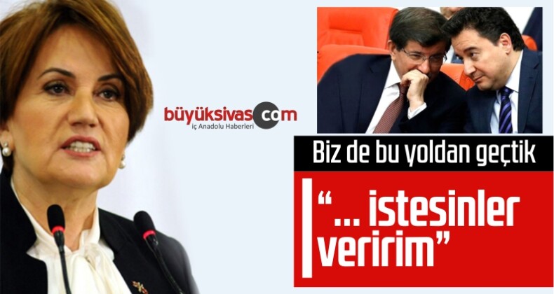 Meral Akşener’den Babacan ve Davutoğlu’na Destek