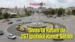 Sivas’ta Kasım’da 267 İpotekli Konut Satıldı