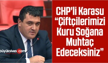 CHP’li Karasu: Çiftçilerimizi Kuru Soğana Muhtaç Edeceksiniz