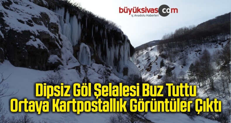 Dipsiz Göl Şelalesi Buz Tuttu Ortaya Kartpostallık Görüntüler Çıktı