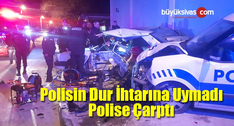 Polisin Dur İhtarına Uymadı Polise Çarptı