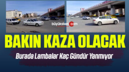 Emniyet ilerisi Halil Rıfat Paşa Kavşağı’nda Trafik Lambaları Kaç Gündür Çalışmıyor