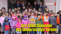 Zara Ziraat Odasından Köy Okullarına Giysi Yardımı