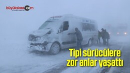 Tipi Sürücülere Zor Anlar Yaşattı