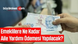 Emeklilere Ne Kadar Aile Yardımı Ödemesi Yapılacak?