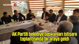 AK Partili belediye başkanları istişare toplantısında bir araya geldi