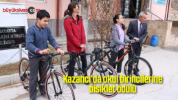 Kazancı’da okul birincilerine bisiklet ödülü