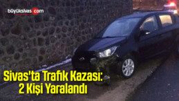 Sivas’ta Trafik Kazası: 2 Kişi Yaralandı