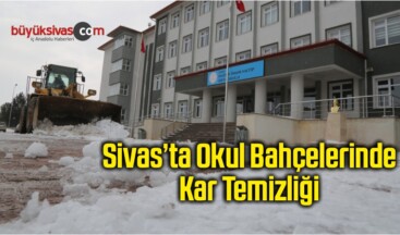 Okul Bahçelerinde Kar Temizliği