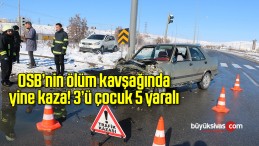 Sivas’ta trafik kazası: 5 yaralı