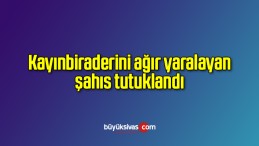 Kayınbiraderini ağır yaralayan şahıs tutuklandı