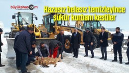 Kazasız belasız temizleyince, şükür kurbanı kestiler