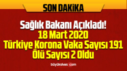 Sağlık Bakanı Koca: “61 yaşında erkek bir hastamızı kaybettik”