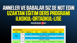 MEB uzaktan eğitim ders programını açıkladı