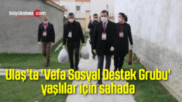 Ulaş’ta ‘Vefa Sosyal Destek Grubu’ yaşlılar için sahada