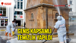 Yozgat Belediyesinden geniş kapsamlı temizlik çalışması