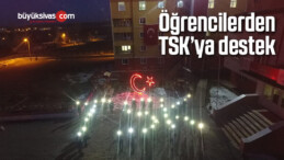 Öğrencilerden TSK’ya destek