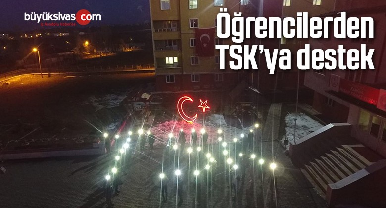 Öğrencilerden TSK’ya destek