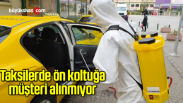 Taksilerde ön koltuğa müşteri alınmıyor