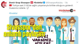 Sivasspor’dan anlamlı paylaşım