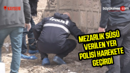 Mezarlık süsü verilen yer polisi harekete geçirdi