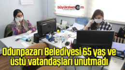 Odunpazarı Belediyesi 65 yaş ve üstü vatandaşları unutmadı